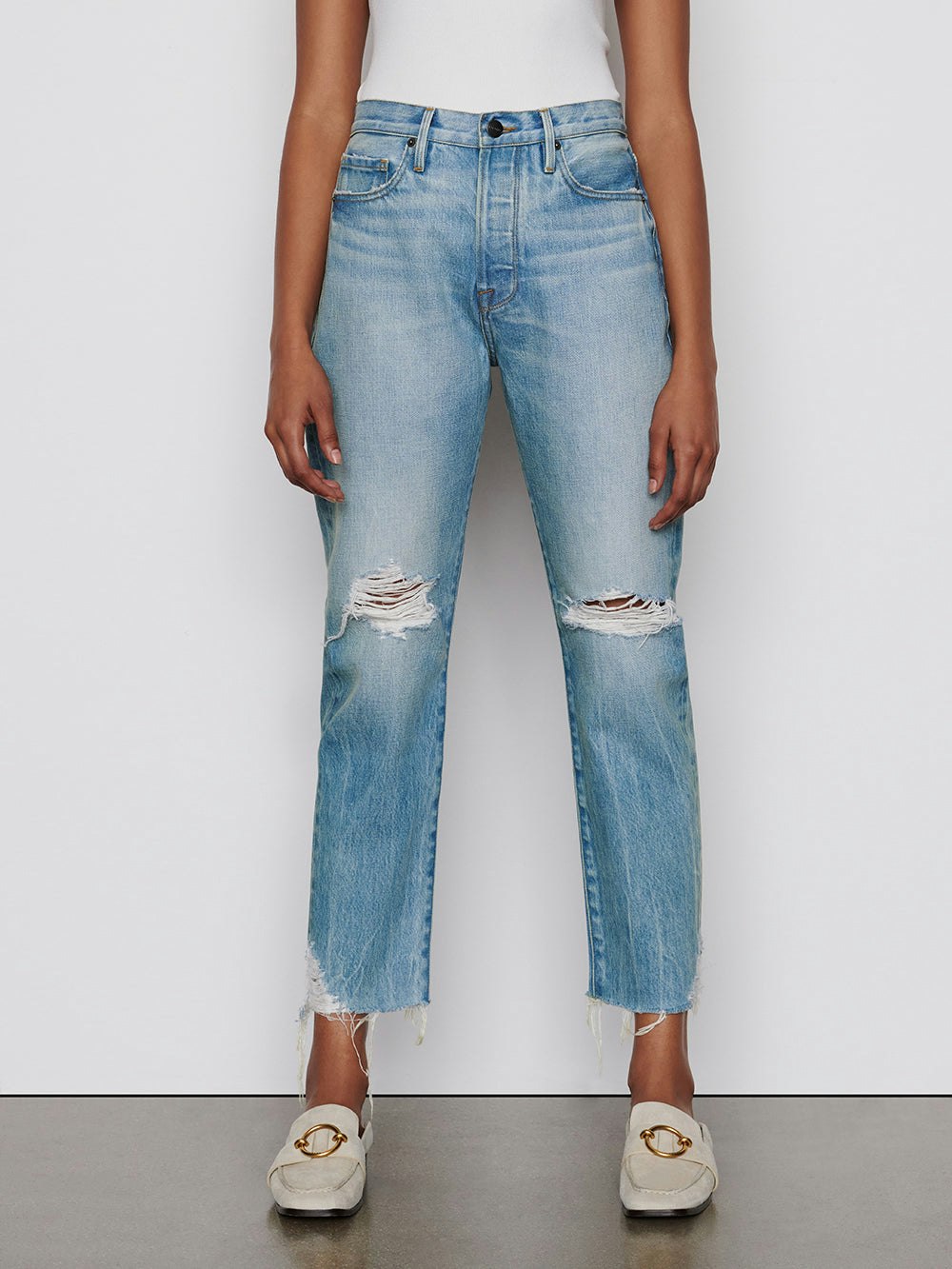 jeans front view
